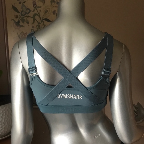 Gumshark Women’s Medium Teal Blue Zip Front Sports Bra - Picture 6 of 12